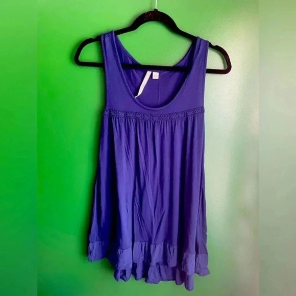 Lauren Conrad Tank‎ Top Blue Super Cute Size Large EUC! - Picture 1 of 4